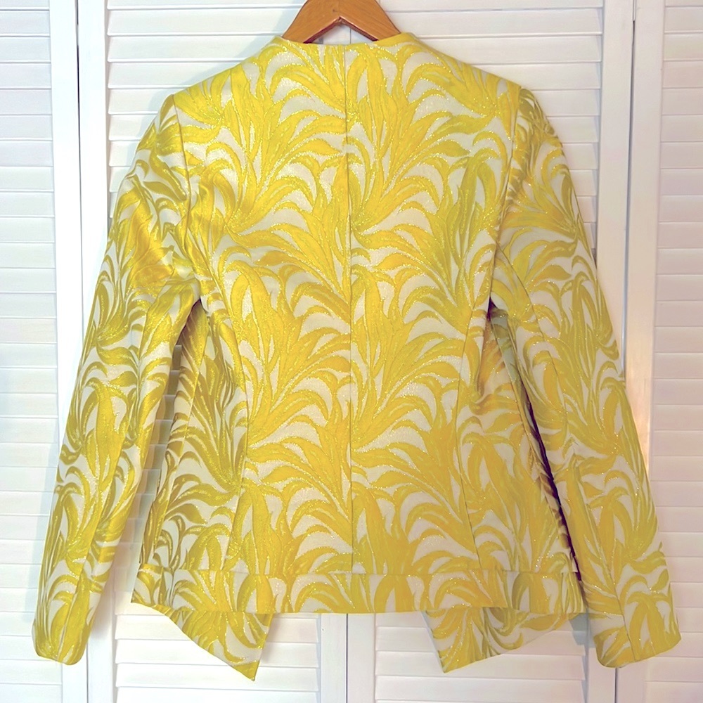 Intermix Printed Metallic Evening Jacket - image 6